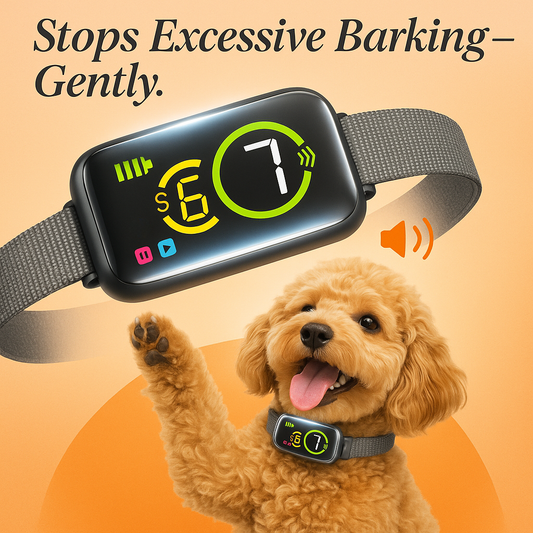 HarmonyPet™ Smart Bark Control Collar — Stops Night Barking Gently